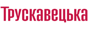 Bold red word 'Typography' on a black background (logo style).