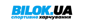 Blue BLOCK logo with bold letters; Ukrainian text 'спортивне харчування' beneath.